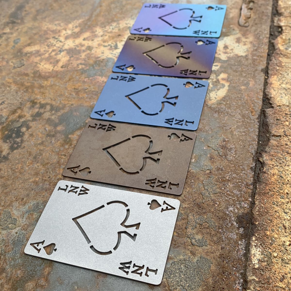 LNW Ace of Spades Titanium Playing Cards